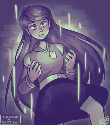 "Digital Girl" - color palette challenge